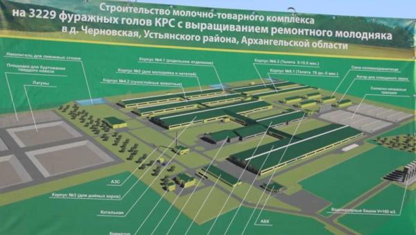 В Устьянском районе строится животноводческий комплекс с вложениями 4,5 млрд рублей